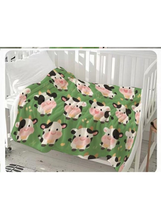 general Baby and children's cartoon flannel thin blanket (warm and comfortable, suitable for sleep, game use) 70cm*100cm - Image 2