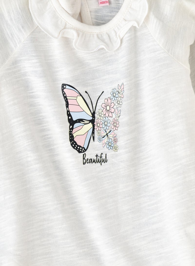 Jelliene Girls' Beautiful Butterfly Top - Image 3