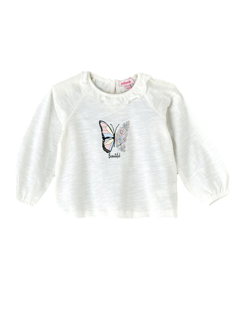 Jelliene Girls' Beautiful Butterfly Top - Image 1