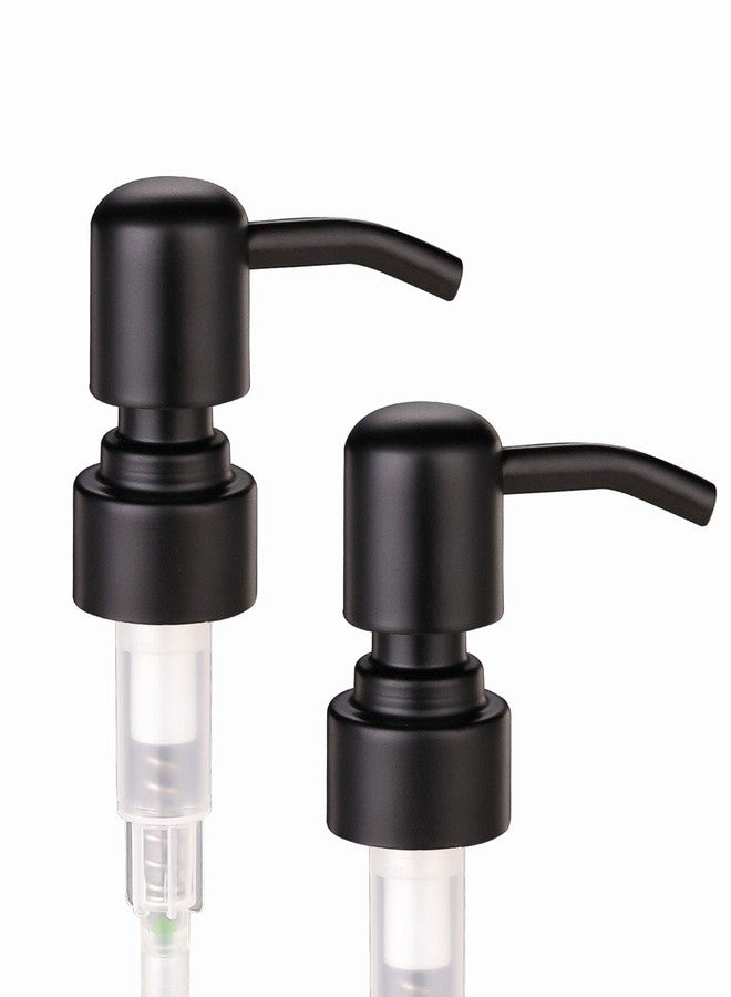 CHBKT 2pcs 8oz Amber Glass Jar Soap Dispenser with Matte Black Pump,Round Bottle with Pump, Bathroom Soap Dispenser Set for Farmhouse Home Kitchen Decor (Amber Glass - Matte Black Pump) - Image 3