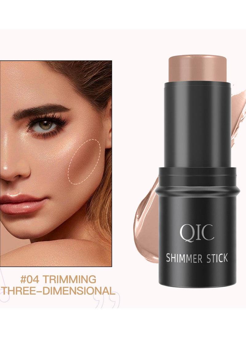 QIC كريم الوجه اللامع كونتور ستيك بني 04  - Image 1