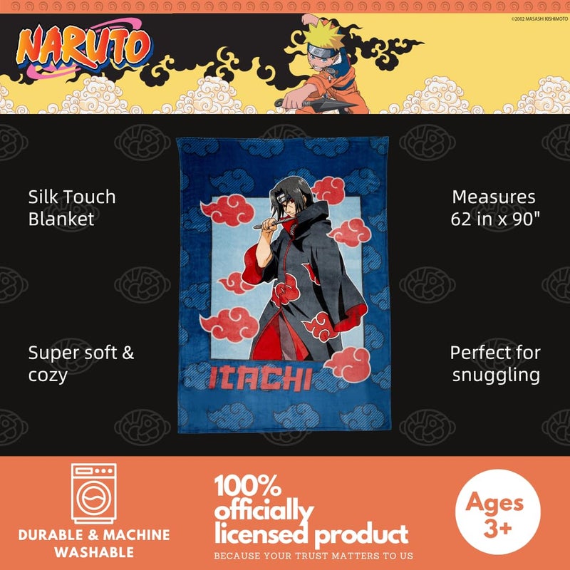 Franco Franco Naruto Anime Kids Bedding Super Soft Plush Throw Blanket  62 in x 90 in  (Officially Licensed Product) - Image 2