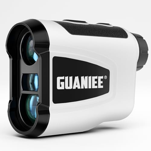 GUANIEE Golf Range Finder with Slope 600/1000YDS, 6X Magnification, 1 Yard Accuracy, Rechargeable Laser Range Finder White 600Y - Image 1