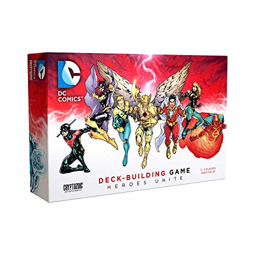 CRYPTOZOIC ENTERTAINMENT DC DeckBuilding Game Heroes Unite Play as Hawkman Nightwingand Bat Girl from the DC Multiverse Super Hero Board Game For 2 to 5 Players  Ages 15 - Image 1
