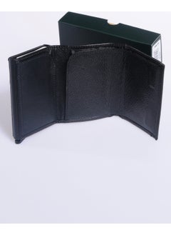 Grande Unisex Genuine Leather Mechanism Card Holder Grerkcz725 Black  - Image 3
