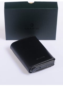 Grande Unisex Genuine Leather Mechanism Card Holder Grerkcz725 Black  - Image 1