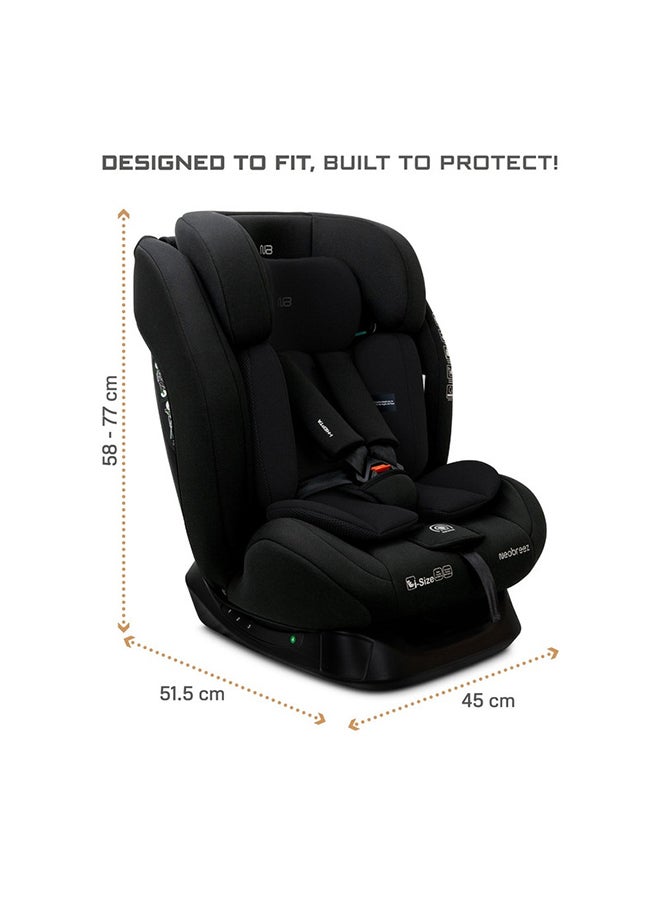 neobreez I-Hepta All-In-One Convertible Baby Infant Toddler Car Seat Latest I-Size Ecer129, Recline & Adjustable, Memory Foam, Lumbar & Reducing Cushion Forward & Rear Facing,  Group 0/1/2/3 0-36 Kg, 0-12Years  - Image 3