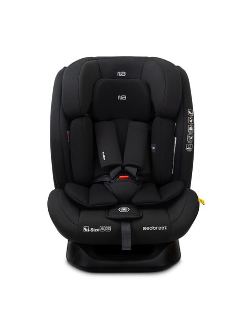 I-Hepta All-In-One Convertible Baby Infant Toddler Car Seat Latest I-Size Ecer129, Recline & Adjustable, Memory Foam, Lumbar & Reducing Cushion Forward & Rear Facing,  Group 0/1/2/3 0-36 Kg, 0-12Years