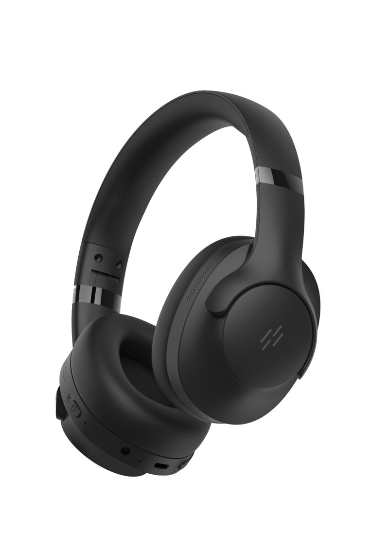 HEATZ Wireless Headphones Noise Cancelling Bluetooth V5.3 Over Ear Headphone Pure Sound For Mobile Phones Tablets Laptops Black Universal  - Image 1