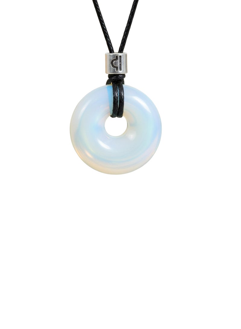 British Fossils Zodiac Pendant Libra - Opalite - Image 1