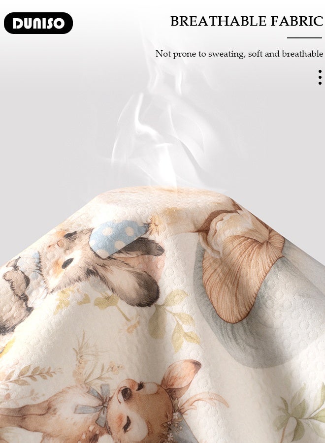 DUNISO وسادة سرير مائية للأطفال وسادات تسرب البول قابلة للغسل واقي مرتبة للأطفال وسادات تحتية قابلة لإعادة الاستخدام لتدريب الأطفال على استخدام المرحاض وسادة مائية للأطفال 80*100 سم - Image 4