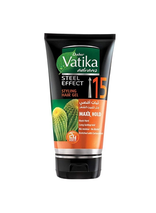 Dabur جل تصفيف الشعر فاتيكا أدفانس ستيل إيفكت 15 ماكس هولد 150 مل