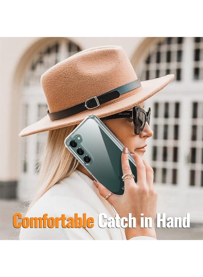 جراب شفاف مقاوم للصدمات لهاتف سامسونج جالاكسي S23 | هجين من البولي كربونات والبولي يوريثين الحراري | طلاء بصري للواقع المعزز | مضاد للاصفرار | غطاء شفاف كامل الحماية | متوافق مع الشحن اللاسلكي - Image 2