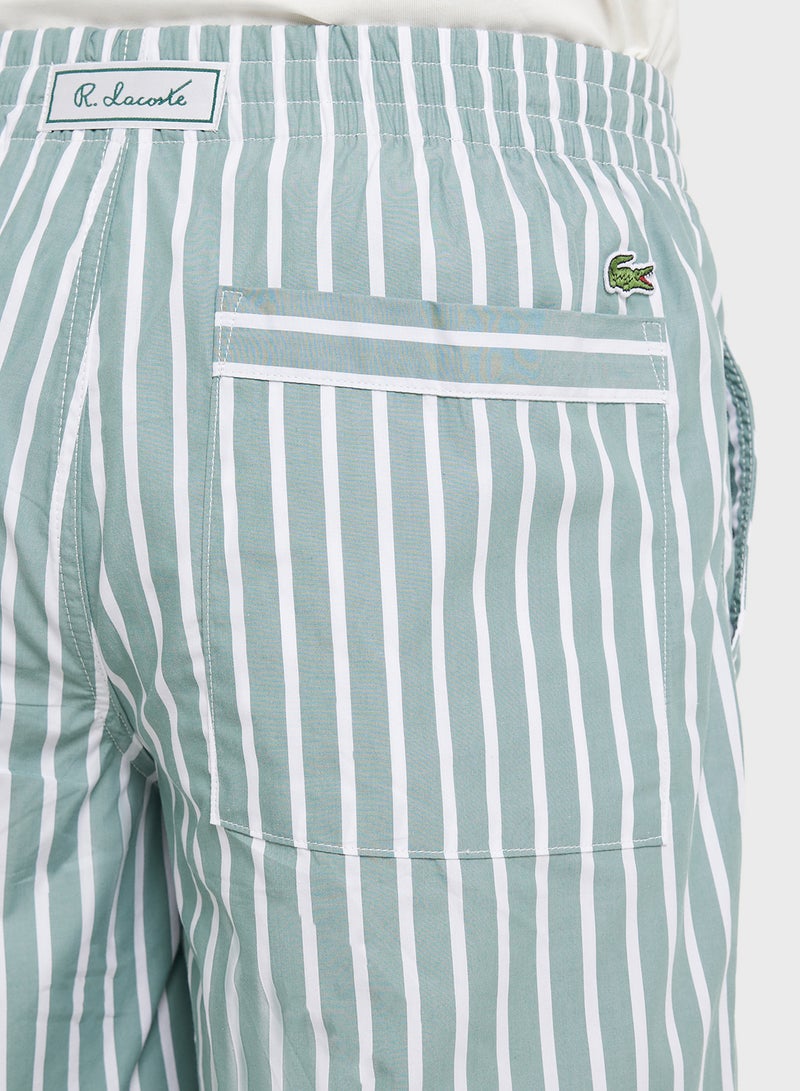 لاكوست شورت مخطط بقصة مريحة - Image 5