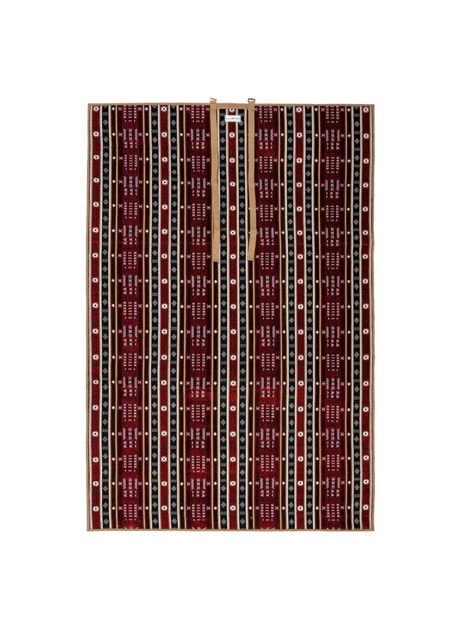 AL SANIDI a floor seating mat for trips, camping, and desert outings, padded with sponge, traditional rug, wooden *oudi.  - Image 1