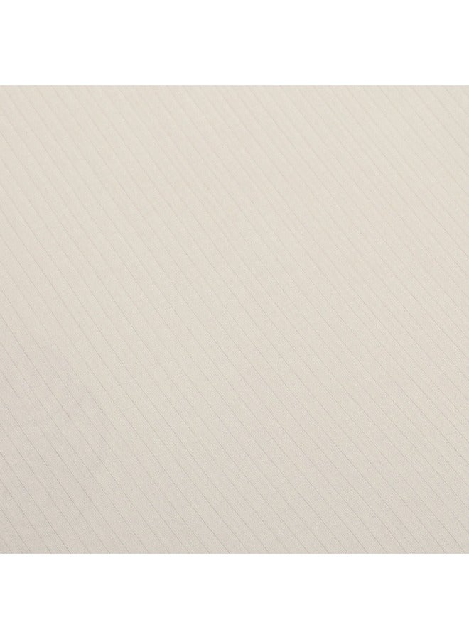 MEHALLA MEHALLA Fitted Sheet Set - Satin Stripe 4mm - King Light Grey-100% Egyptian cotton  - Image 4