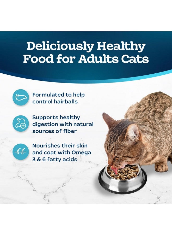 Blue Buffalo Tastefuls Adult Hairball Care Dry Cat Food, Made in the USA with Natural Ingredients, Chicken & Brown Rice Recipe, 3-lb. Bag - Image 3