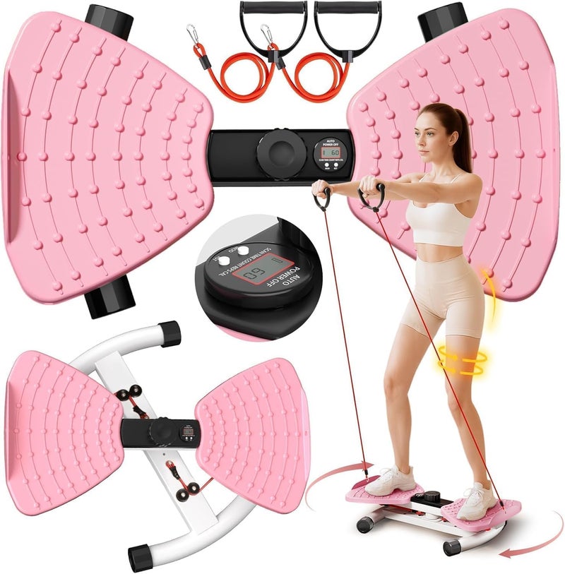RENRUI Waist Twister Machine with Smart LED Monitor - 300lbs Capacity, Ultra-Quiet Home Gym Equipment for Women - Image 1