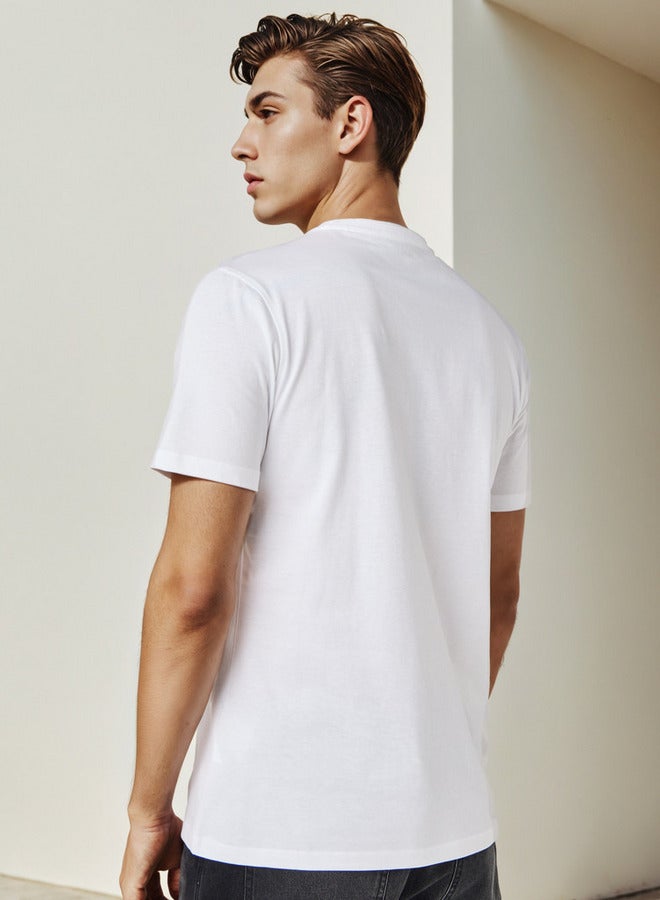 Splash FAV Graphic Print Crew Neck T-shirt - Image 3