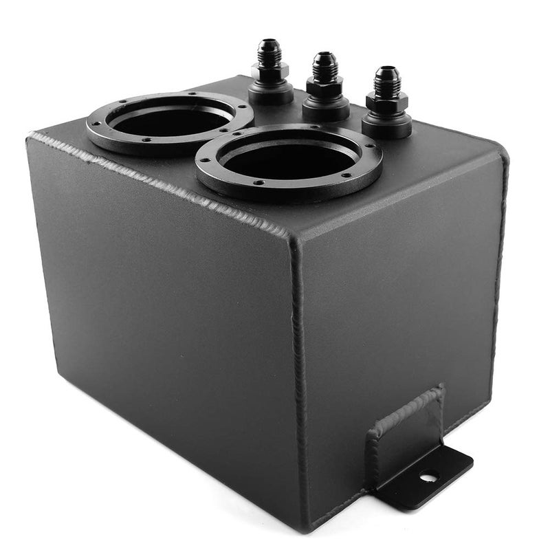 Gearwell 4L Racing Car Fuel Cell Gas Tank Drift Fuel Fluctuate Tank Car Fuel Swirl Fluctuate Pot Tank Can Alloy Fluctuate Tank Aluminum Automobile Repacking Tools Universal Black - Image 1