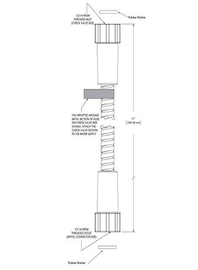 Speakman VS-158-BN Versatile Hand Shower Hose, Brushed Nickel - Image 3