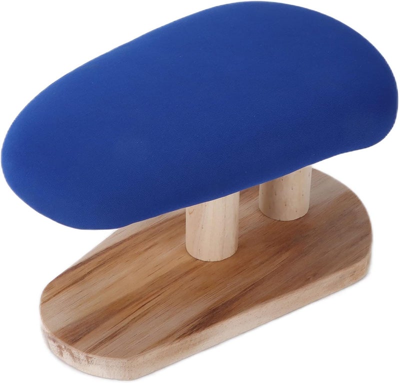 klarako Tabletop Ironing Board, Portable Small Ironing Board with Heat Resistant Cover & Wood Leg, Space Saving Rounded Mini Ironing Board for Home, Travel, Sewing, Craft Room (Square - Image 1