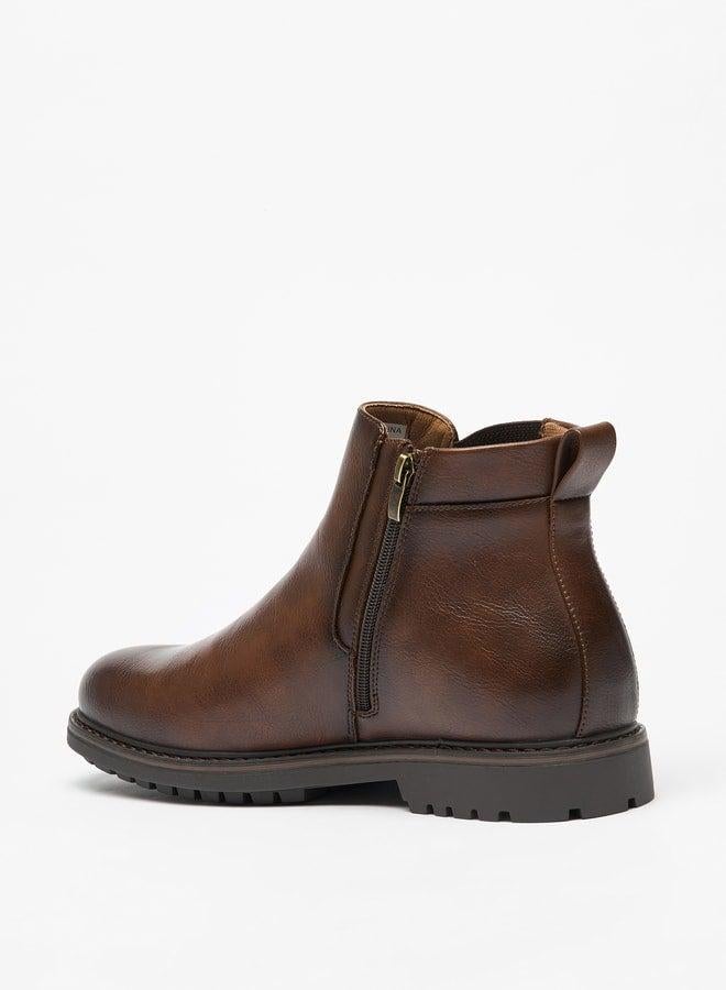 LBL by Shoexpress Men's Textured Slip-On Chelsea Boots - Image 2