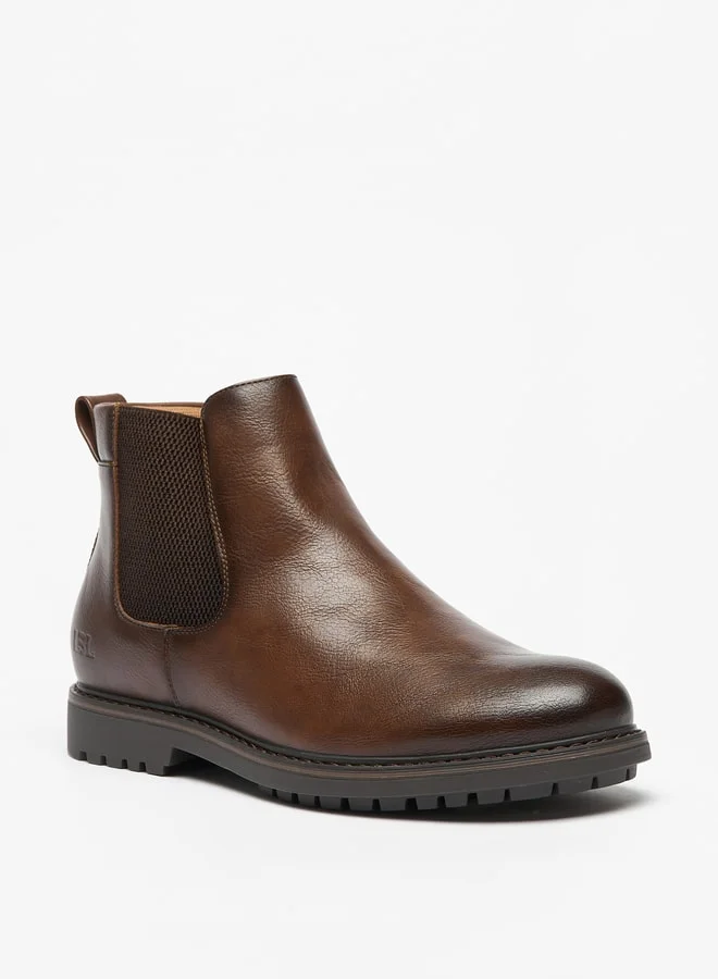LBL by Shoexpress Men's Textured Slip-On Chelsea Boots