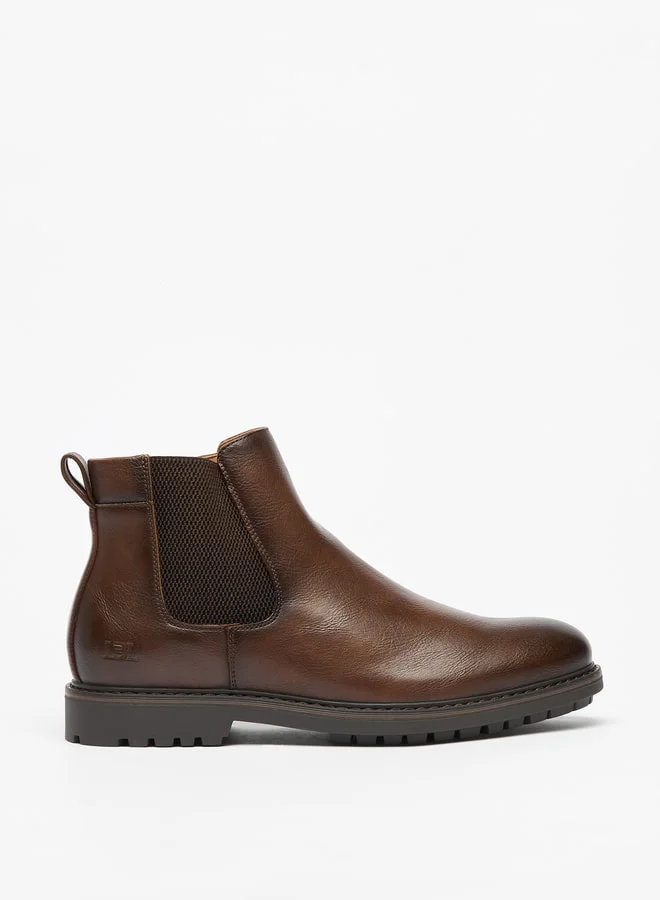 LBL by Shoexpress Men's Textured Slip-On Chelsea Boots