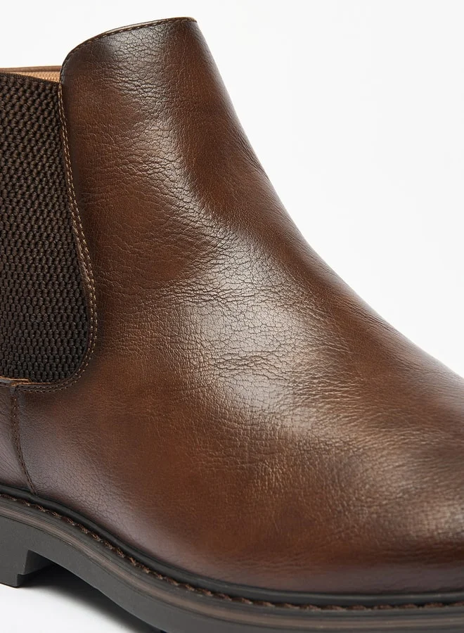 LBL by Shoexpress Men's Textured Slip-On Chelsea Boots