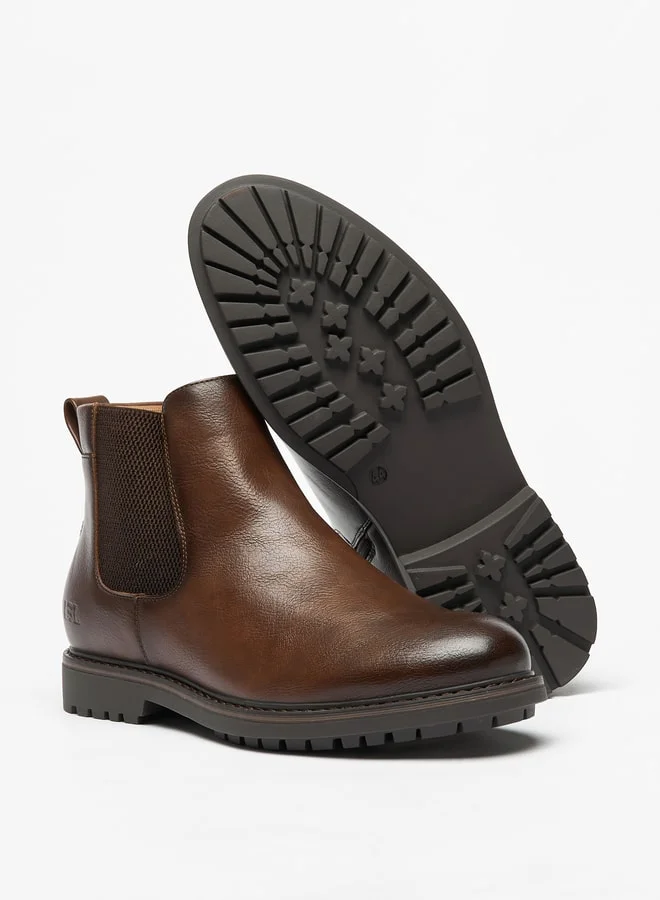LBL by Shoexpress Men's Textured Slip-On Chelsea Boots