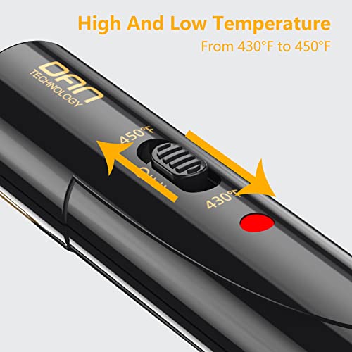 DAN Technology hot Comb Electric for Wigs,450℉Small hot Comb for Edges,Low and high Temperatures, Hair straightening Comb for Black Hair,Portable & Dual Voltage for Travel & Home… - Image 5
