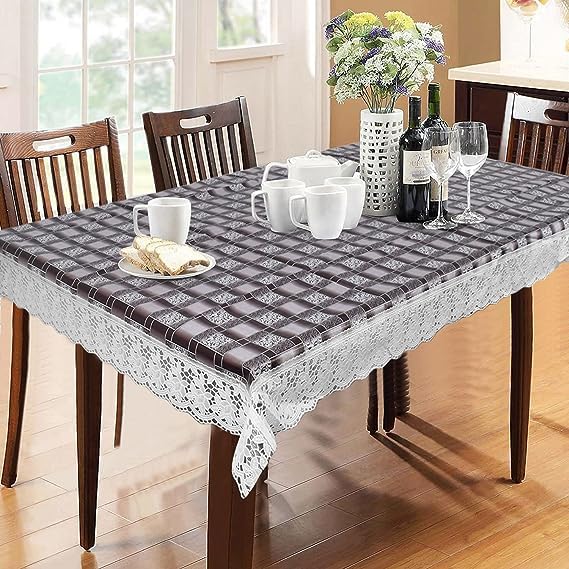 PRIMAH 8 Seater Tablecloth Wipe Clean PVC Tablecloths OilProofWaterproof StainResistant Plastic Table Cover  - Image 1