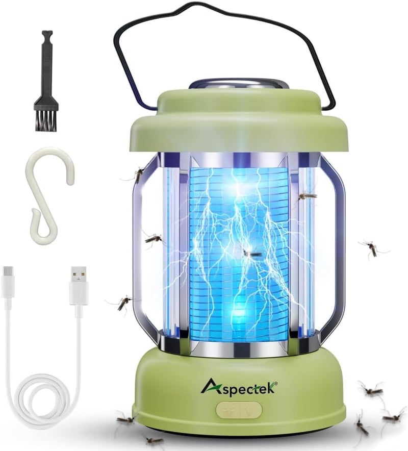 Aspectek Bug Zapper Waterproof -Portable Rechargeable Mosquito Zapper & Fly Killer for Indoor and Outdoor Use Wireless Electric Insect Zapper for Camping, Patio, Porch - Image 1