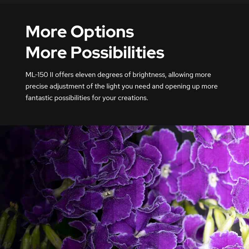 Godox ML-150II Macro Ring Flash Light GN12 with 8 Lens Adapter Rings for Canon Nikon Pentax Olympus DSLR Cameras - Image 5