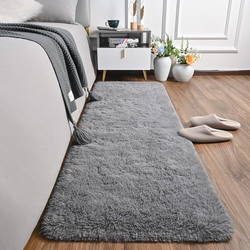 AROGAN Shag 2x6 Runner Rug for Bedroom, Washable Rugs Runners with Memory Foam for Hallways, Entryway Indoor Fluffy - Image 2