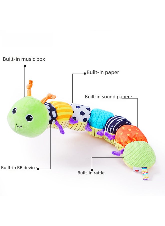 Children's Day Gift Baby Soothing Caterpillar Doll Toy Newborn Infant Comfort Toy Kids Plaything-Color:Green Caterpillar Color Boxed - Image 5