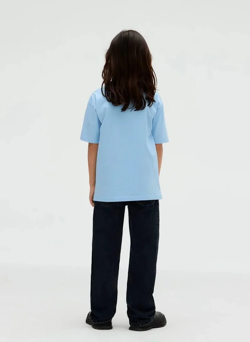 Calvin Klein Jeans Blue Bell Gradient Graphic Logo T-Shirt for Men | Best Price UAE