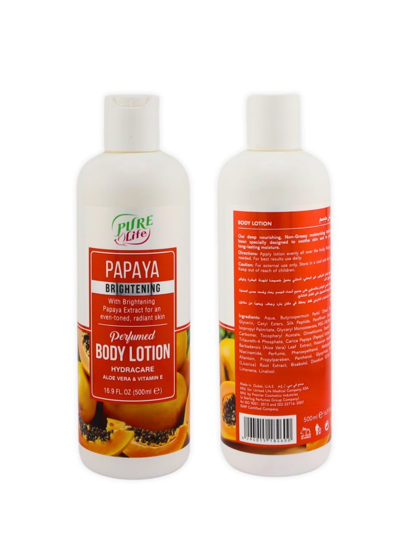 بيور لايف بيورلايف لوشن للجسم بابايا 500 مللي - Image 5