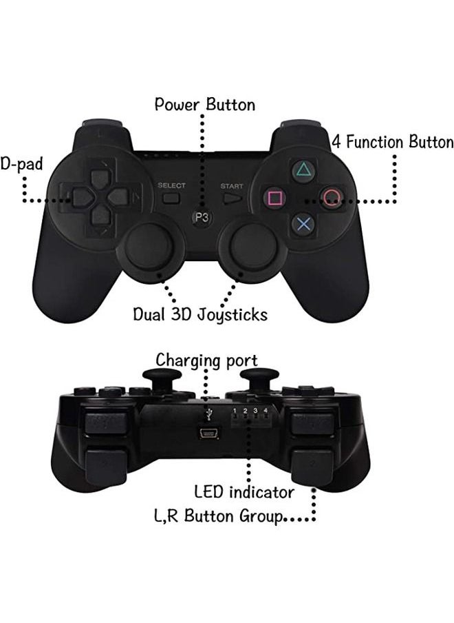 PS3 Wireless Controller PS3 Gamepad PS3 Remote Wireless PS3 Controller Double Shock Compatible with Playstation 3