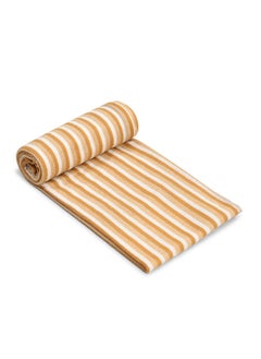 Status Contract All Season Multipurpose Polar Fleece/Summer AC Blanket/Single Bed Blanket/Light Weight Blanket, Yellow, 130 X 215 Cm  - Image 3