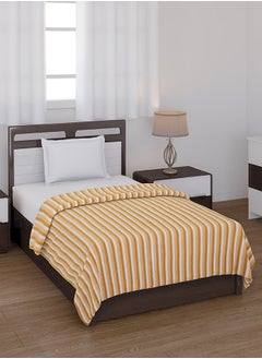Status Contract All Season Multipurpose Polar Fleece/Summer AC Blanket/Single Bed Blanket/Light Weight Blanket, Yellow, 130 X 215 Cm  - Image 2