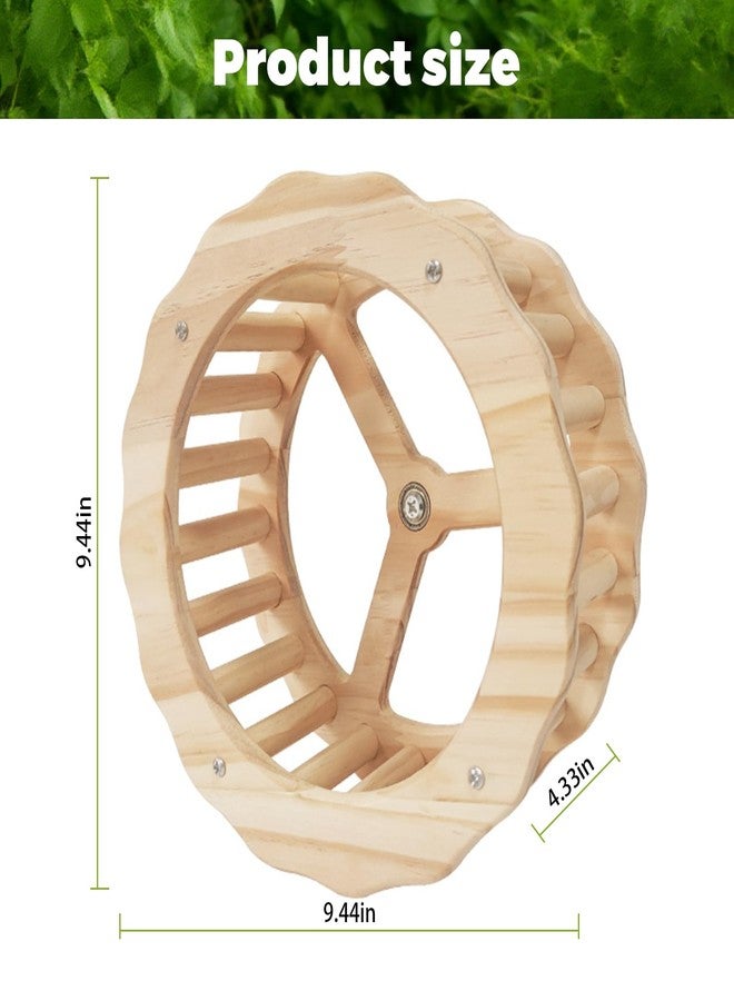 DINTSTYLE Bird Stand Perch Toy,Interactive Rocking Parakeet Toy and Perch, Wooden Exercise Wheel Cockatiel Toy, Intelligence Puzzle Enrichment Toys,Bird Playground Play Stands for Conure Budgie(D) - Image 2