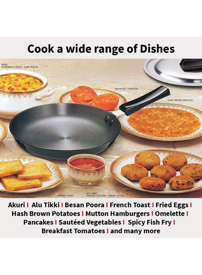 Hawkins Futura 24 cm Frying Pan, Hard Anodised Fry Pan with Stainless Steel Lid, Black (AF24S) - Image 5