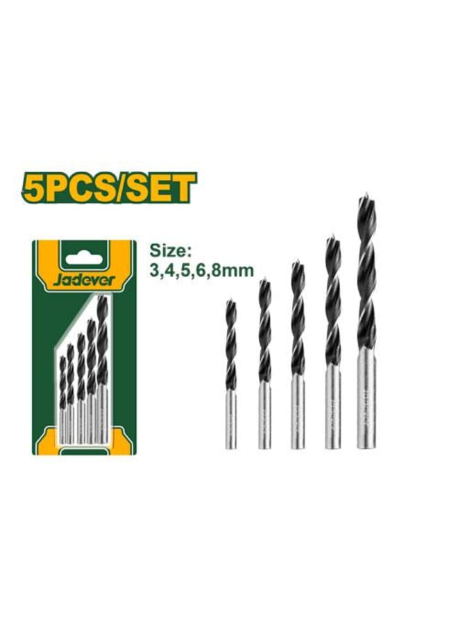 jadever 5pcs wood drill bits set JDSJ3K01