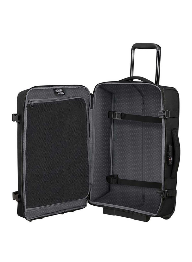 سامسونايت Roader Wheeled Duffle Bag, Cabin Size 55 cm / 20 inch, Polyester, Black|RPET|TSA Lock|ID Tag|Front Storage Section - 2 Years International Warranty - Image 3