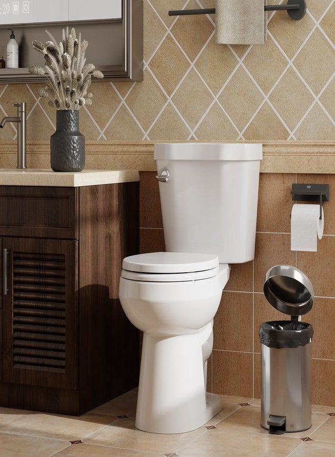 homfan Toilet Seat Cover, Round Toilet Seat with Quick-Release Design, Easy to Remove and Clean, Smooth PP Material, Ideal for Daily Bathroom Needs,White - Image 5