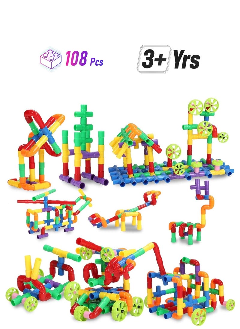 STEM Building Blocks Toy for Kids Educational Toddlers Toddler Brain Toy Kit Constructions Toys for 3 4 5 6 7 8 Years Age Boys and Girls Creativity Kids Toys  - Image 1