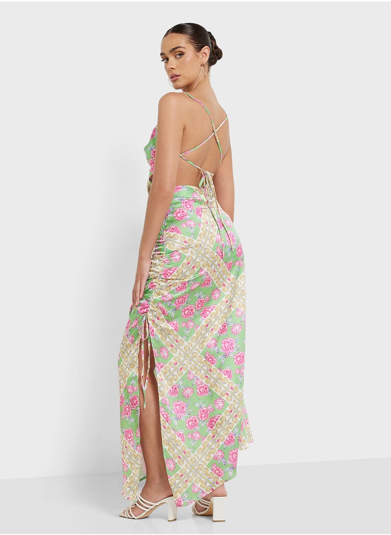Ginger Floral Print Maxi Dress  - Image 1
