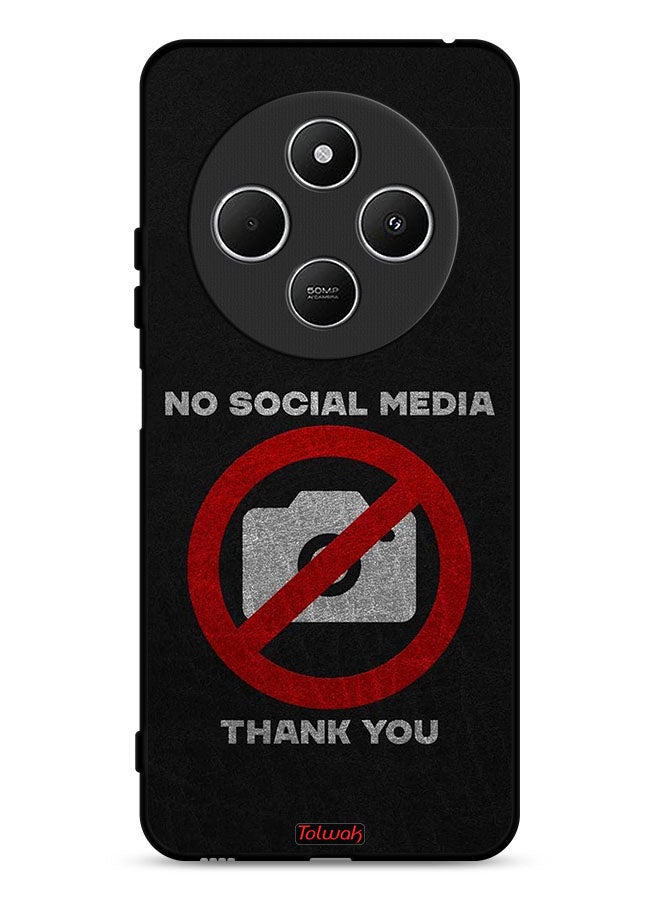 Tolwak Xiaomi Redmi 14R 5G Protective Case Cover No Social Media Thank You  - Image 1